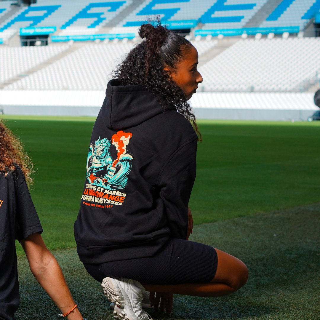 SWEAT NOIR POSEIDON MARSEILLE