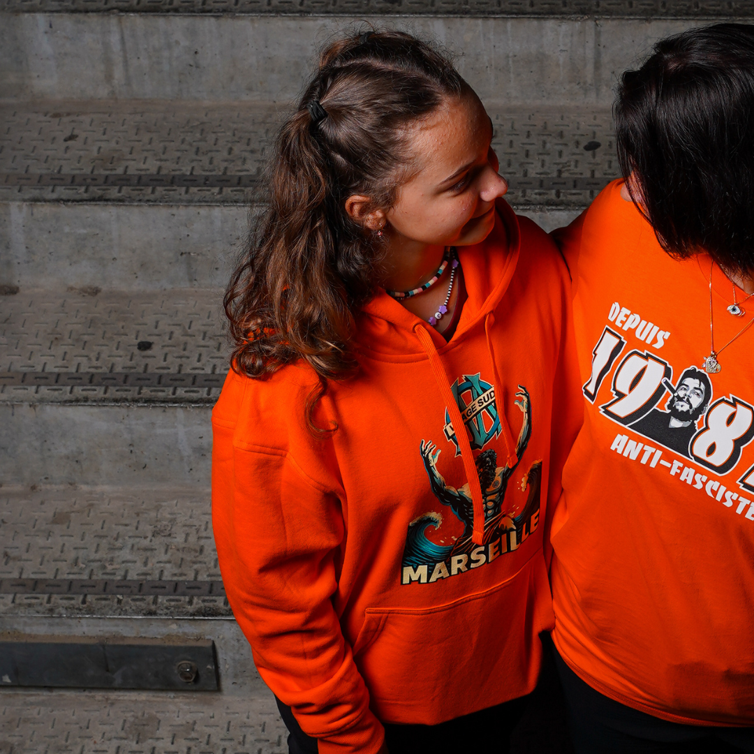SWEAT ORANGE POSEIDON MARSEILLE