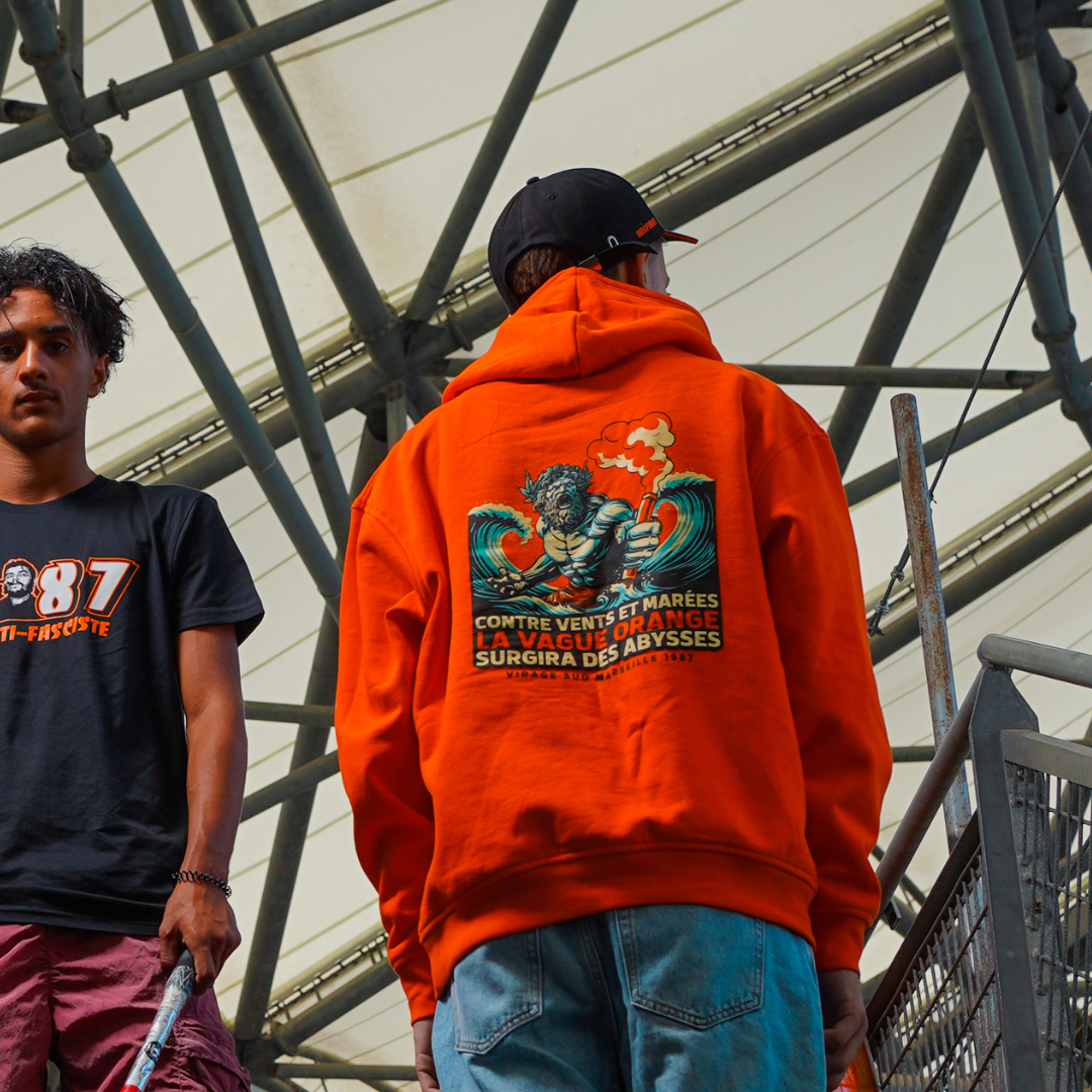 SWEAT ORANGE POSEIDON MARSEILLE