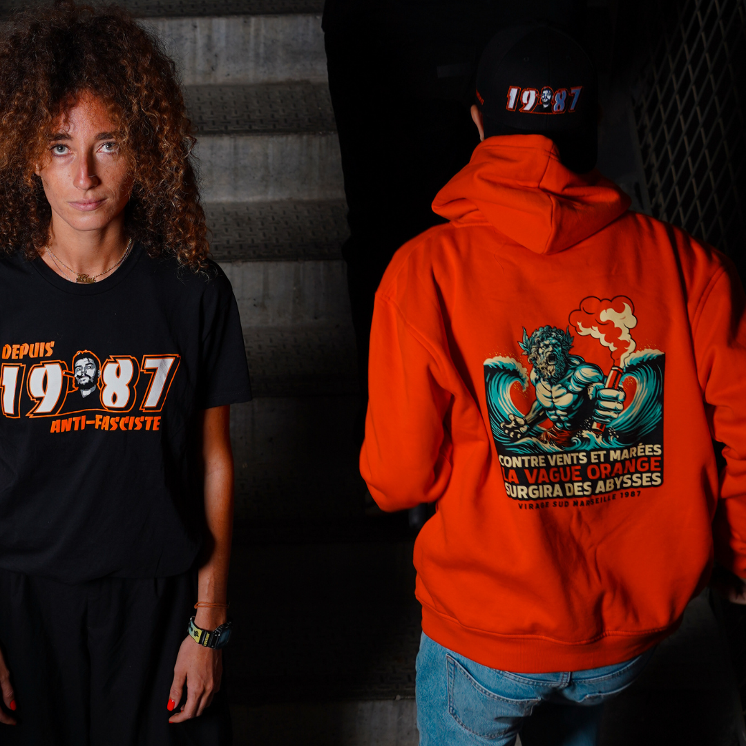 SWEAT ORANGE POSEIDON MARSEILLE