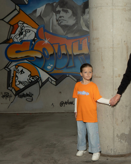 T-SHIRT KIDS Orange Virage sud - Groupe Antifa 26/27