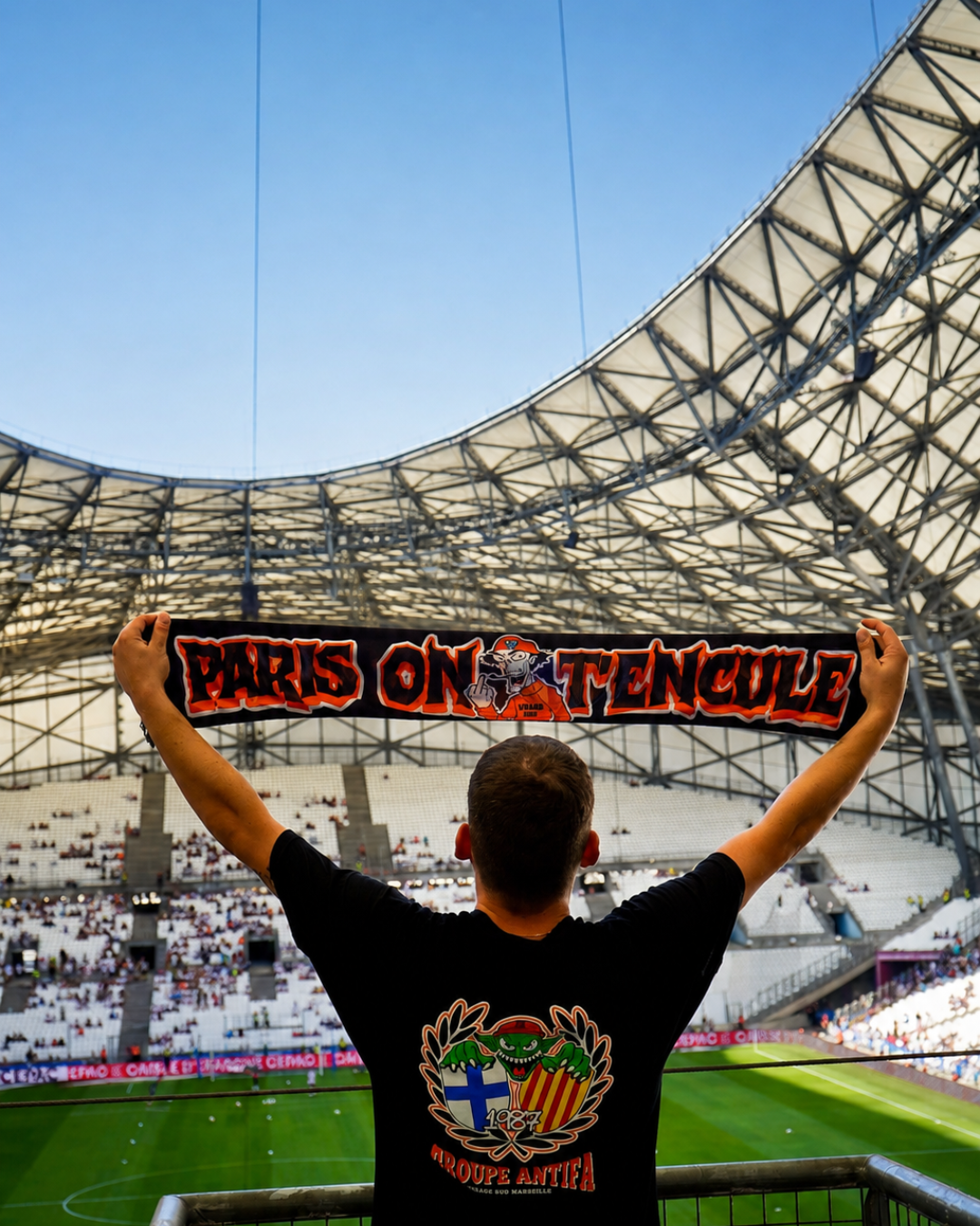 Echarpe satin Original Marseillais I Paris on t'encule