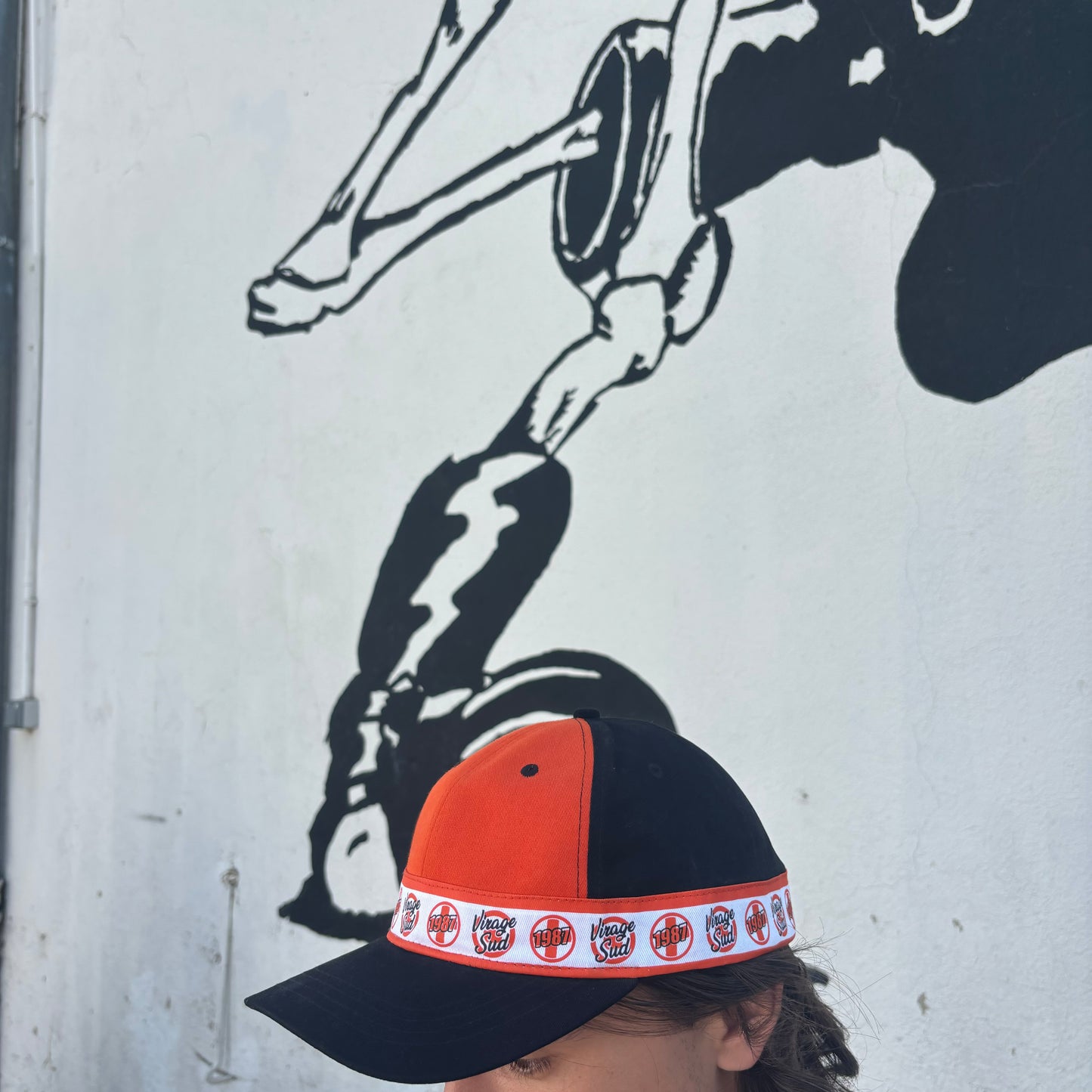 CASQUETTE ORANGE/NOIR VIRAGE SUD